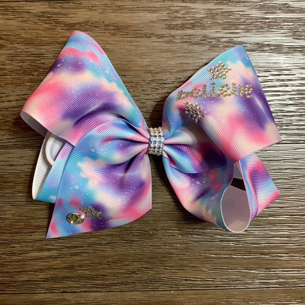 JoJo Siwa Tye Dye Large Bow with Rhinestones